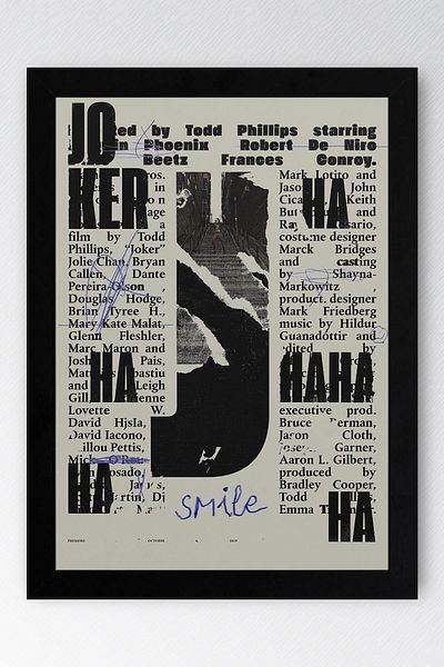 Saturn Pictură înrămată Joker - Pictură poster de film