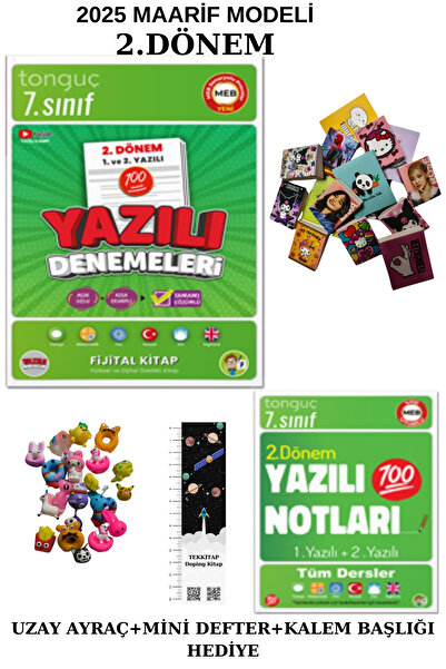 Tonguç Yayınları Tonguç 7. Sınıf Yazılı Notları ve Yazılı Denemeleri 2. Dönem...