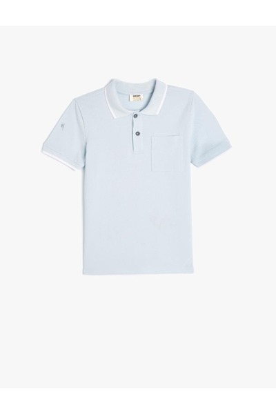 Koton Βαμβακερό μπλουζάκι με γιακά πόλο για αγόρια