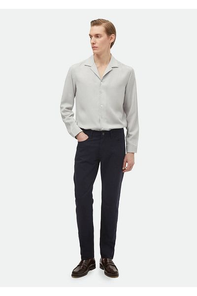 Ramsey Lässige, gewebte Hose aus Baumwollmischung im Regular Fit