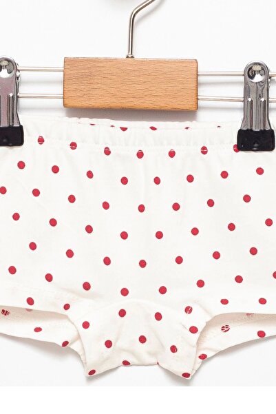 Divonette Kız Çocuk Pamuklu Kırmızı Külot Boxer 3'lü Set - Kız Çocuk Iç Giyim