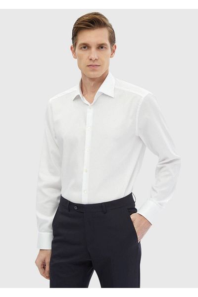Ramsey Schlichtes, gewebtes Hemd aus klassischer Baumwollmischung im Regular Fit