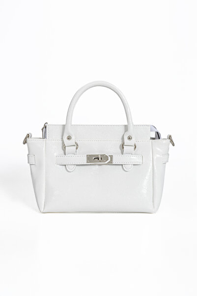 macsoo Kadın Beyaz Yeni Sezon Tokalı Çapraz Askılı El Ve Omuz Çanta