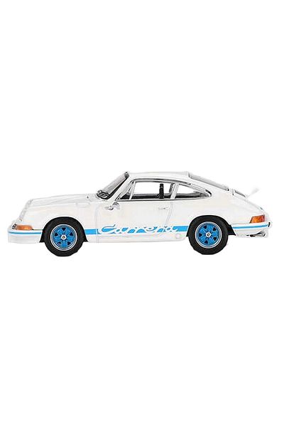SLNN 1/64 بورشه 911 كاريرا Rs 2.7 Grand Prix باللون الأبيض مع مظهر أزرق