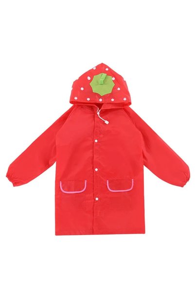 AY-EGE Çocuk Kids Kırmızı Yağmurluk