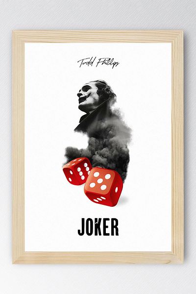 Saturn Joker Framed Painting - Movie Poster Painting