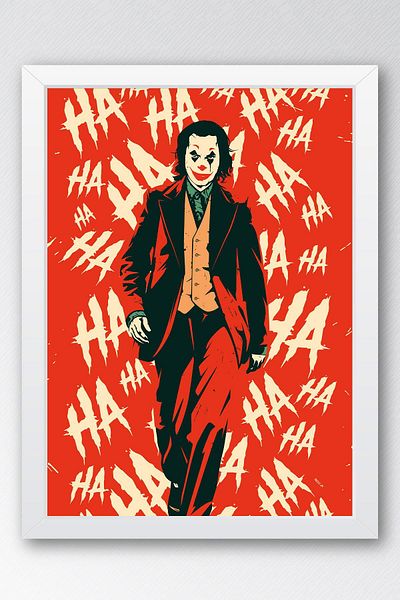 Saturn Joker Ha Ha Ha Pictură înrămată - Pictură poster de film