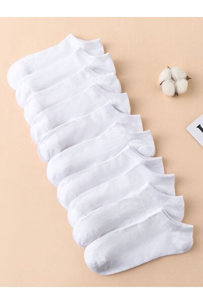 WORTHY SOCKS 8 csomag fehér rövid csizma bokazokni