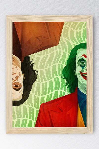 Saturn Joker Framed Painting - Movie Poster Painting