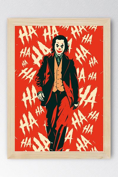 Saturn Ζωγραφική με κορνίζα Joker Ha Ha Ha - Ζωγραφική αφίσας ταινίας