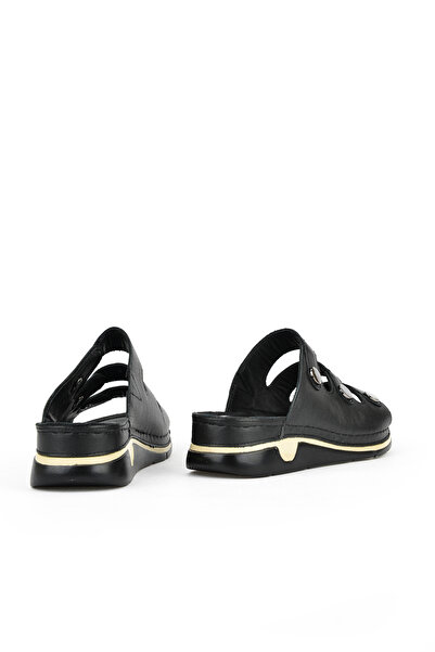 Ziya Шкіряні жіночі капці - чорні 1511008Z15