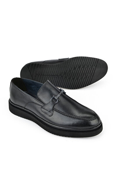 Ziya Ανδρικά κλασικά παπούτσια από γνήσιο δέρμα - 15148Z872 Μαύρο