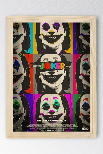 Saturn Joker Framed Painting - Movie Poster Painting