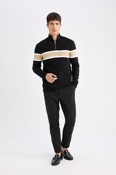 DeFacto Maßgeschneiderte Hose mit geradem Bein und Allround-Stretch C7508AX25SP