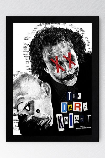 Saturn Joker The Dark Knight Pictură înrămată - Pictură poster film