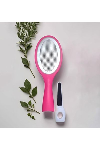 Sensoria 2 in 1 Heel Grater and File - Pink Foot Care Tool