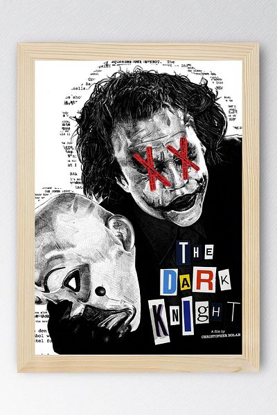 Saturn Joker The Dark Knight Pictură înrămată - Pictură poster film