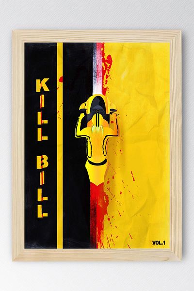 Saturn Kill Bill Framed Painting - Movie Poster Painting