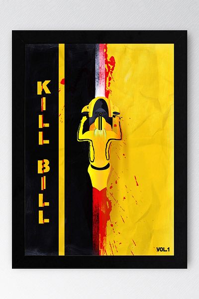 Saturn Kill Bill Framed Painting - Movie Poster Painting