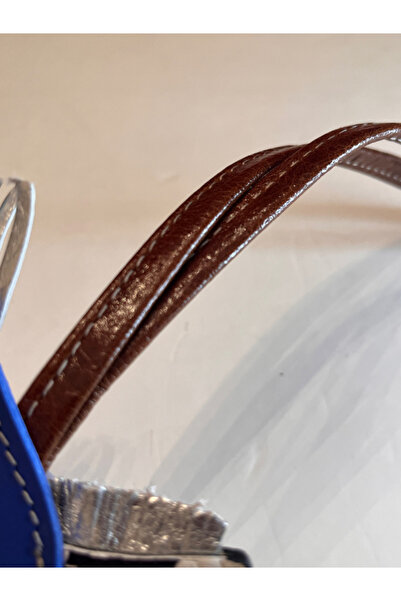 Pinkylola Rodeo Serisi- Kanatlı Ponycik Model siyah beyaz desen Çok Renkli Hakiki Deri Çanta Süsü, Bag Charm