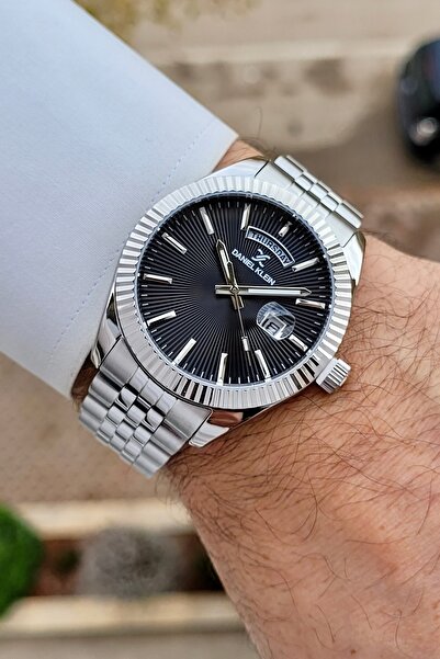 Daniel Klein Kadranı Siyah Kordonu Gri Renk 2 Yıl Garantili Erkek Kol Saati