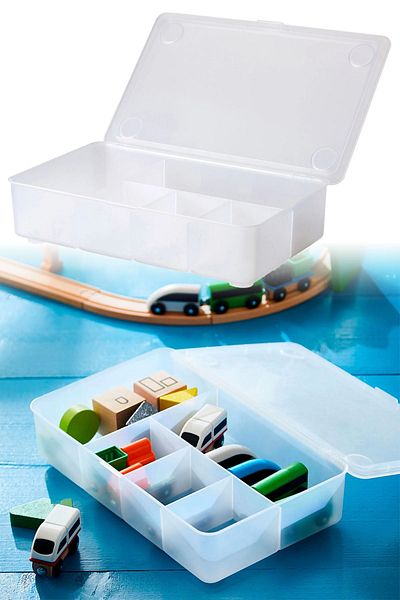 Binbirreyon Box Set with Lid Compartments Organizing Box Storage Box 34X21Cm Dd099