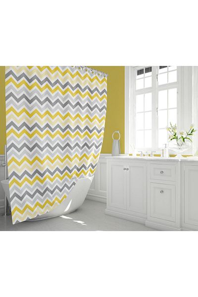 Zethome Perdeau de duș cu o singură aripă 1x180x200 - Cabină de duș cu inel 4597