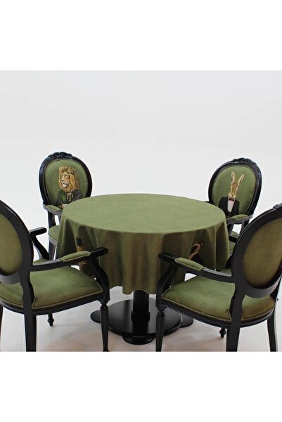 Adawall Aristocrats Round Tablecloth (Fine Linen International Wash and Fade Certificate)