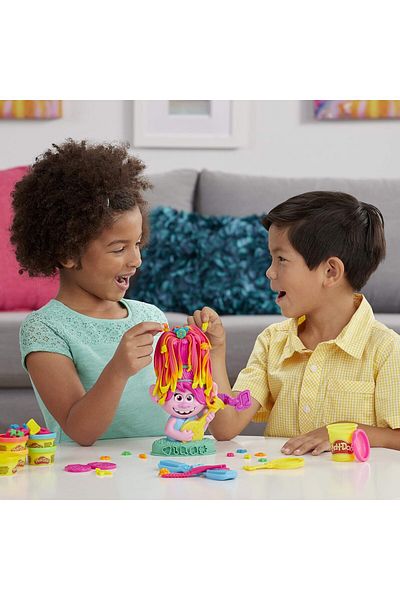 Play Doh Play-Doh Trolls World Tour Rainbow Hair Poppy Styling E7022