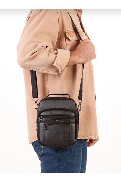 Newishpolo Plaid Leather Hand and Shoulder Bag