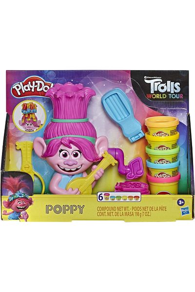 Play Doh Play-Doh Trolls World Tour Rainbow Hair Poppy Styling E7022