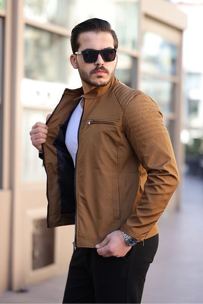 Mero Life Ανδρικό ταν αδιάβροχο και αντιανεμικό παλτό με λεπτή επένδυση εποχιακό