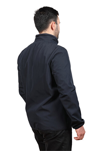 Huğlu Lacivert Softshell Dikyaka Mont