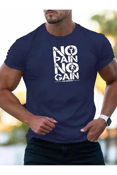 DAXİS Sportwear Company ΑΝΔΡΙΚΟ T-Shirt Crew Neck Relaxed Fit με στάμπα