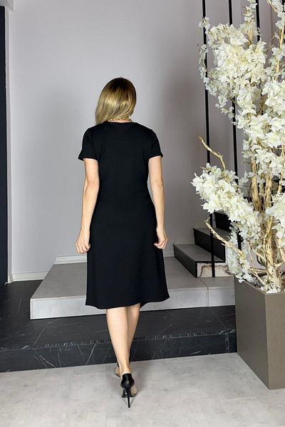gesmoda G1275 - Black Asymmetrical Glitter Dress