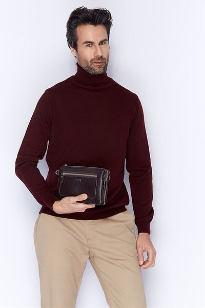 Aka Deri Aka Leather 364 Portfolio Clutch Bag - Brown