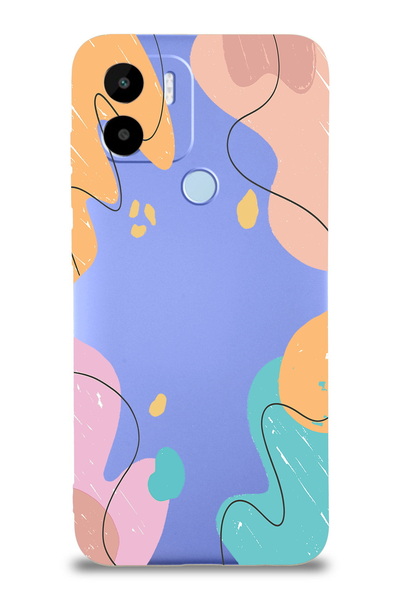 PrintiFy Xiaomi Redmi A1 Plus / A2 Plus ile Uyumlu Karışık Renkler Tasarımlı ...