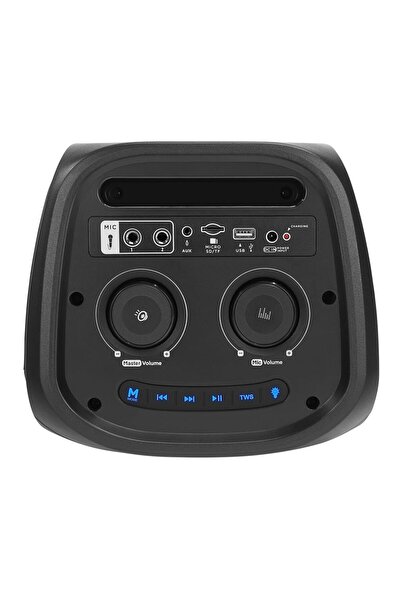 Mikado Md-11bt Siyah 20*2 40w Rgb Işıklı Kablosuz Mikrafonlu Taşınabilir Speaker Hoparlör