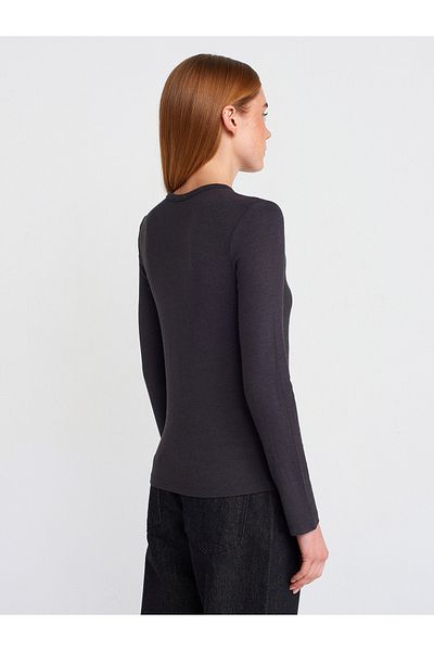Dilvin 31544 Button Long Sleeve Ball-Anthracite