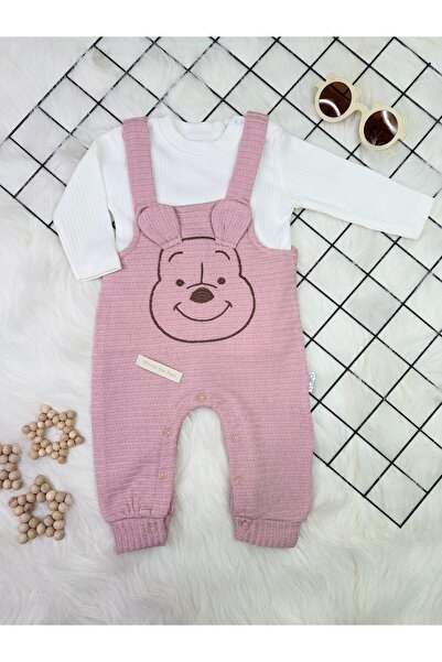 Yollo Kids Winnie The Pooh Baskılı Salopet Tulum