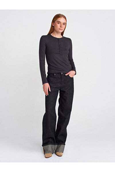 Dilvin 31544 Button Long Sleeve Ball-Anthracite