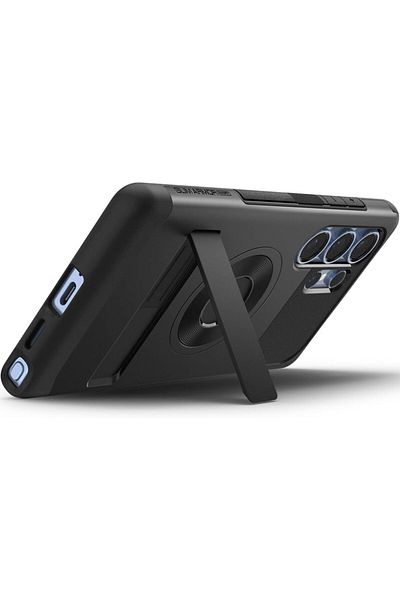 Spigen Slim Armor MagFit for Samsung Galaxy S25 ULTRA case with Kickstand - Black