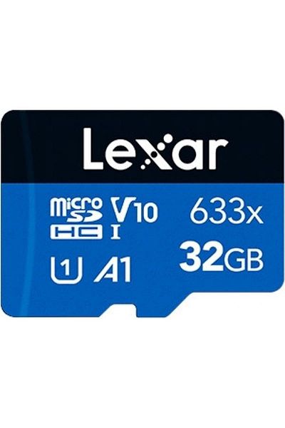 Lexar بطاقة ذاكرة Lsdmi32gbb633a 633x Microsdhc عالية الأداء C10 A1 V10 U1 سعة 32 جيجابايت