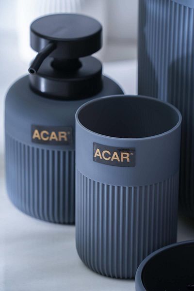 ACAR Astoria Acrylic 5 Piece Bathroom Set - Gray
