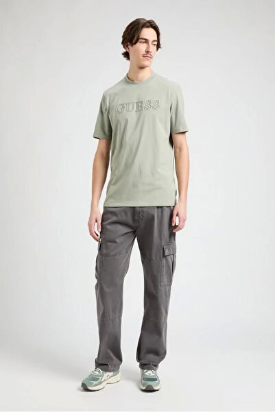 Guess SS ALPHY T-SHIRT Erkek Yeşil T-shirt Z2YI11J1314-G855