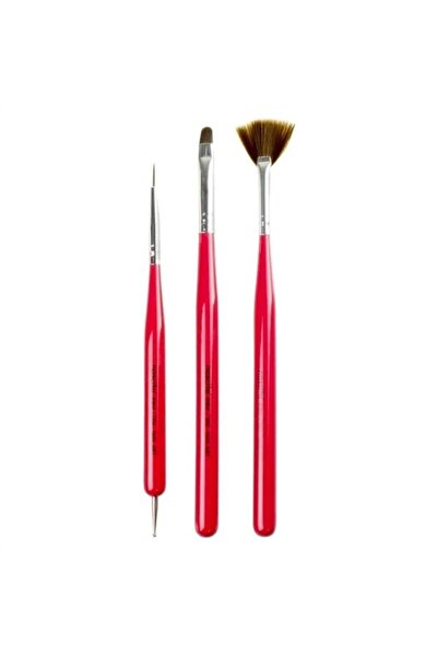 nascita Nail Art Tırnak Süsleme Fırça Seti 3lü - 06