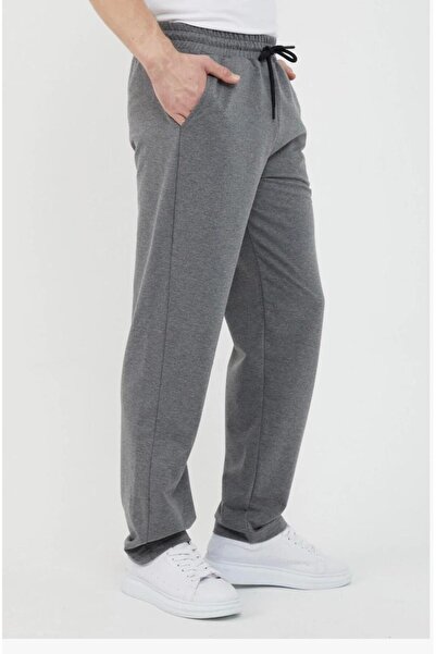 UYN SPORT Ανθρακί Χρώμα ίσιο πόδι με ψηλόμεσο - Άνετο και άνετο παντελόνι