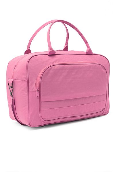 KAFF 00816 Model Pink Crinkle Unisex Sports Travel Bag with Pockets and Water Resistant