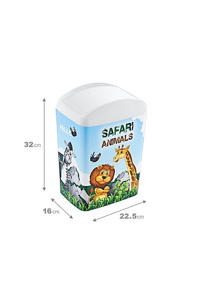 Smartware Coș de gunoi cu capac rotativ cu imagine moale de 10 litri