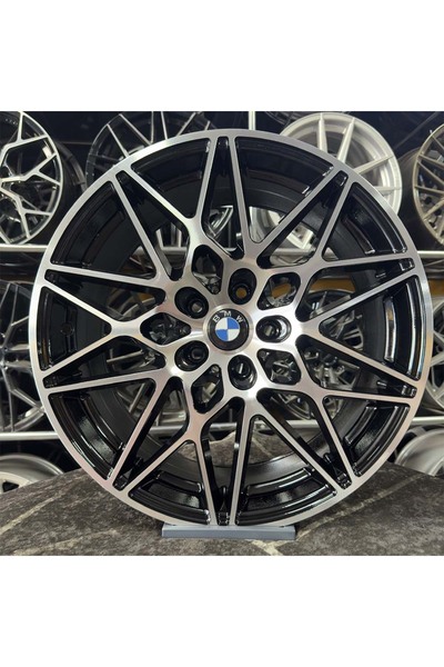 kormetal 19 inç 5x120 M3 M4 SOMPETİTİON Uyumlu Siyah Elmas Kesim Jant (4 ADET)